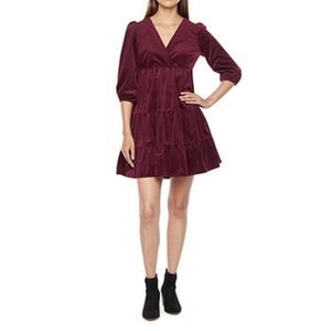 Melonie T 3/4 Sleeve Babydoll Dress